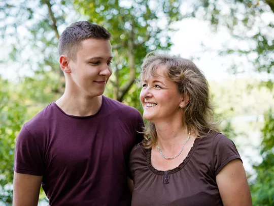 Paula and foster child